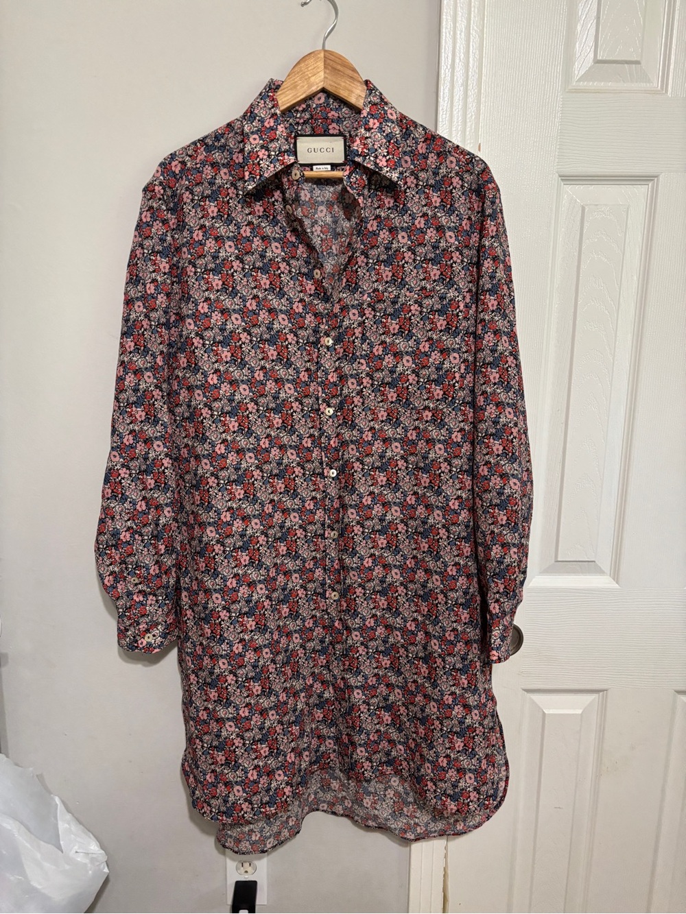 GUCCI X LIBERTY Oversized Floral Button Down Top Tunic 48 XL or Mens Medium